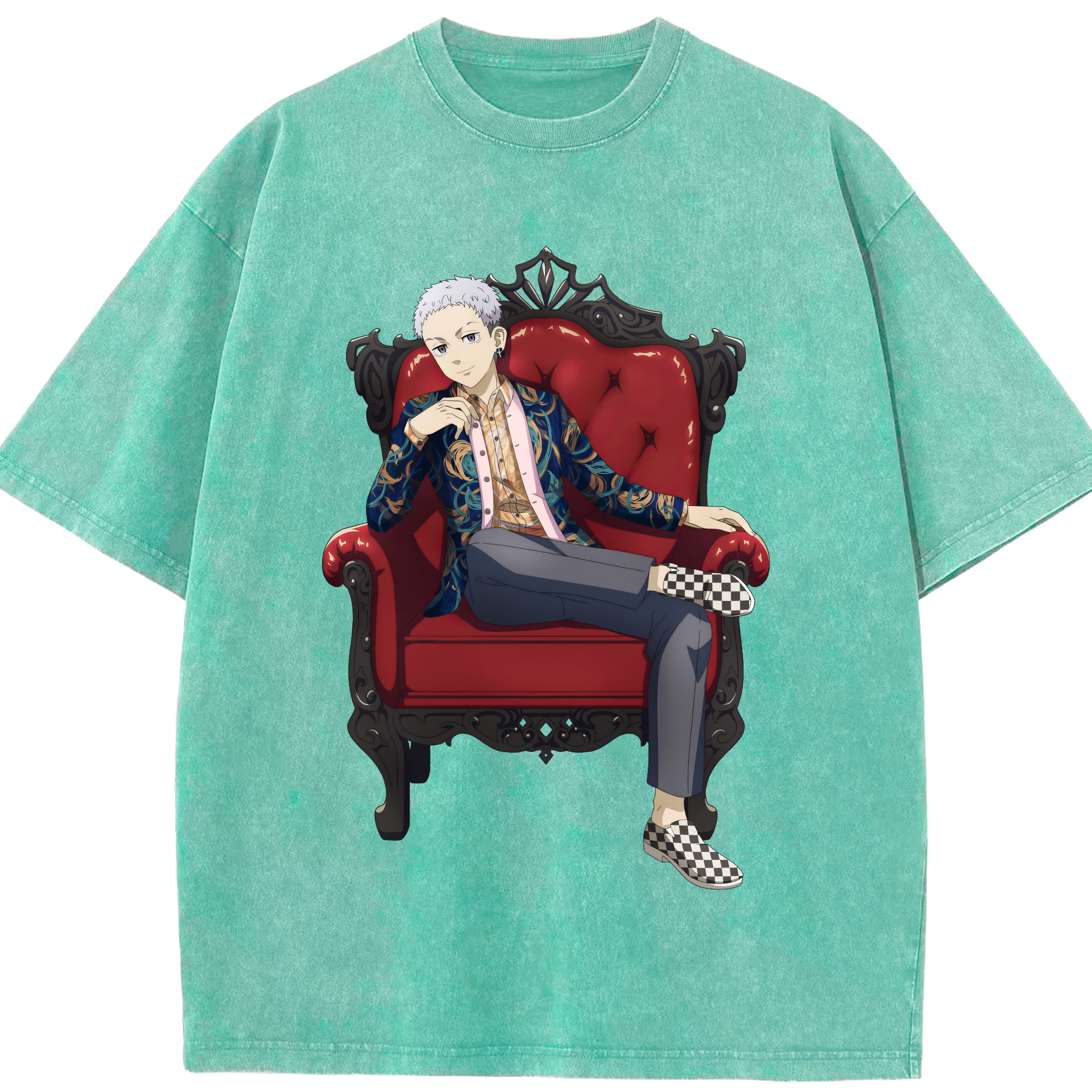 （画像用） 東京リベンジャーズ Tokyo Revengers 綿100% ヴィンテージ風 半袖Tシャツ（フロントプリント）